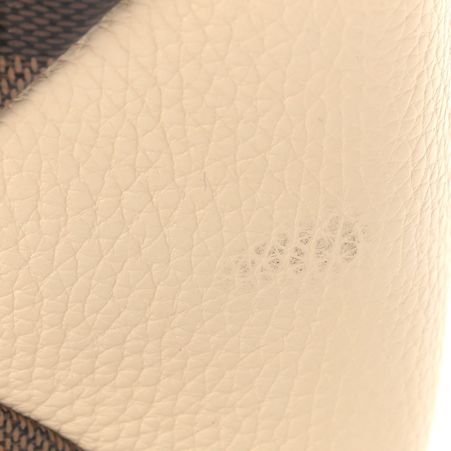 Louis Vuitton Damier Ebene Cuir Taurillon Brittany Creme 10 of 12