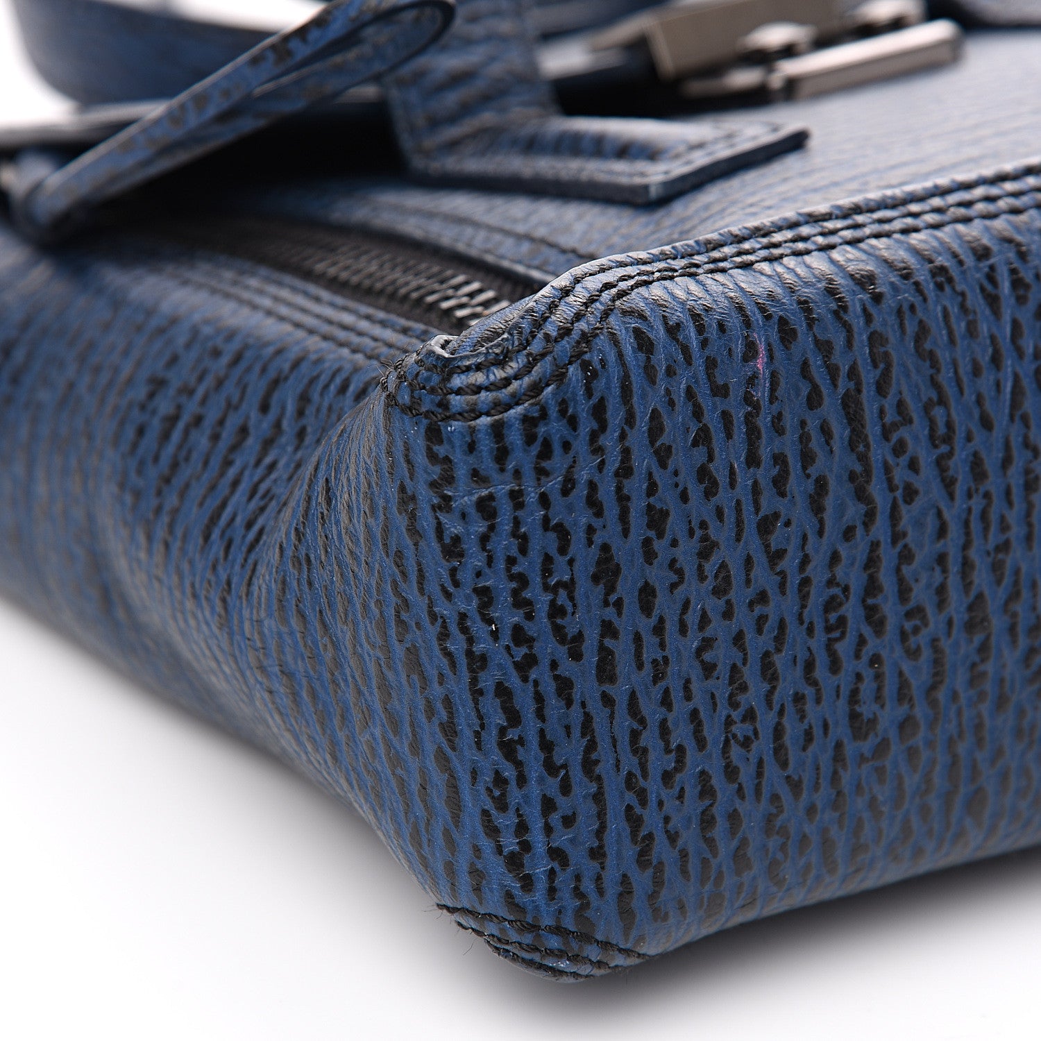 3.1 Phillip Lim 3.1 Textured Calfskin Mini Pashli Satchel Lapis Black 7 of 9