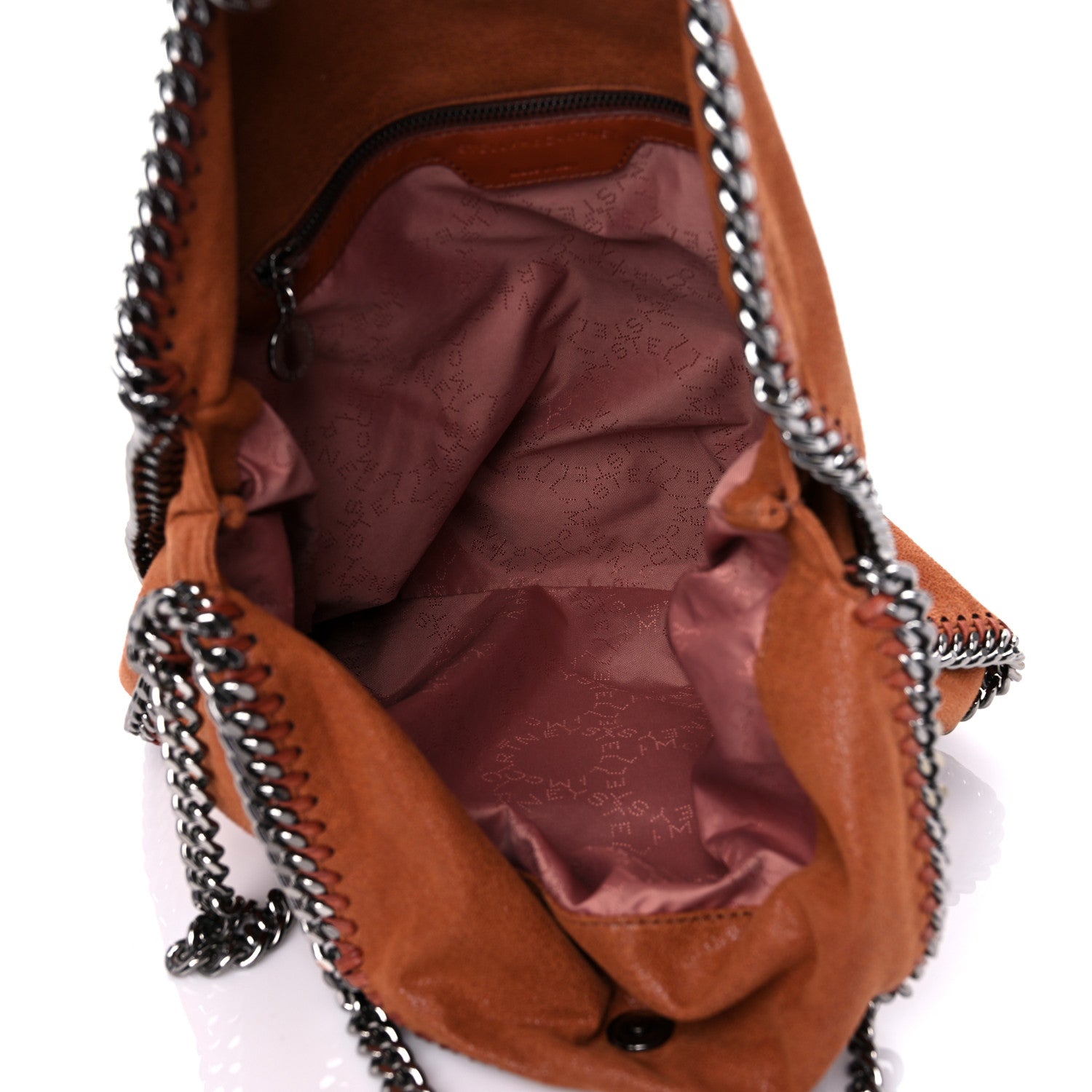 Stella McCartney Shaggy Deer Falabella Fold Over Tote Orange 5 of 8
