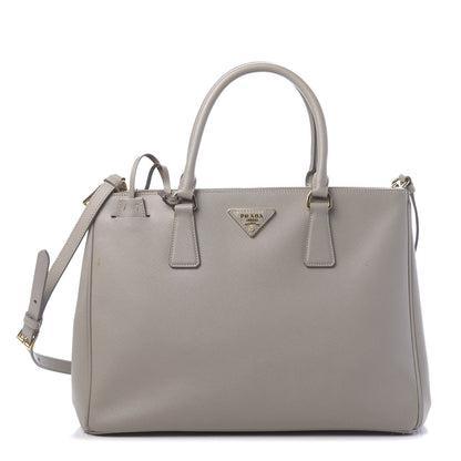 Prada Saffiano Medium Galleria Double Zip Tote Pomice 1 of 20