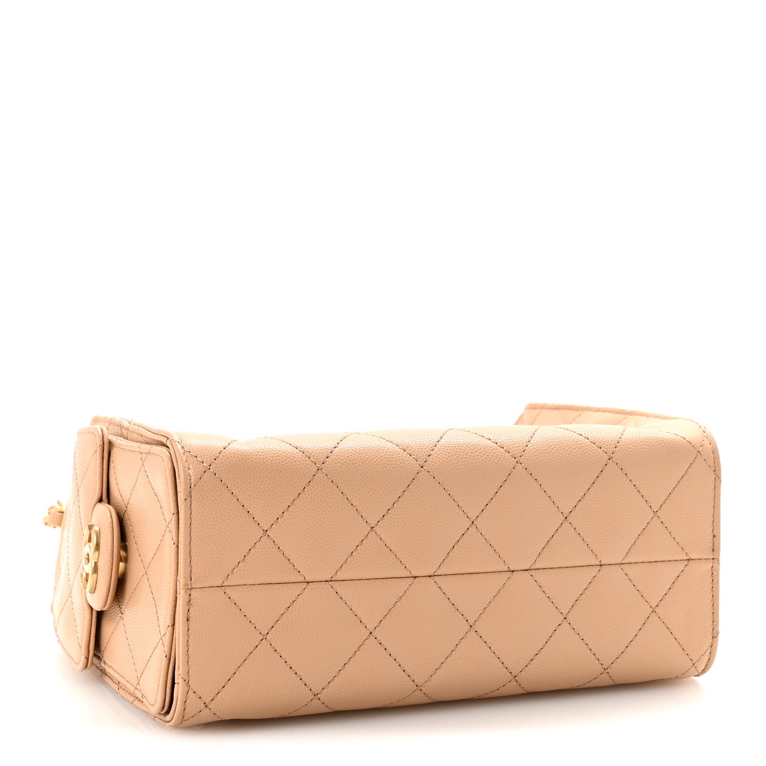Chanel Caviar Quilted Mini Chanel 25 Handbag Beige 4 of 10
