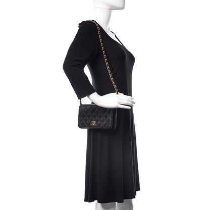 Chanel Lambskin Quilted Mini Flap Black 2 of 14