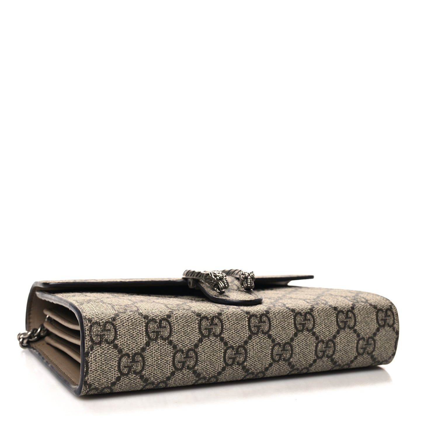 GG Supreme Monogram Mini Dionysus Chain Wallet Beige Taupe