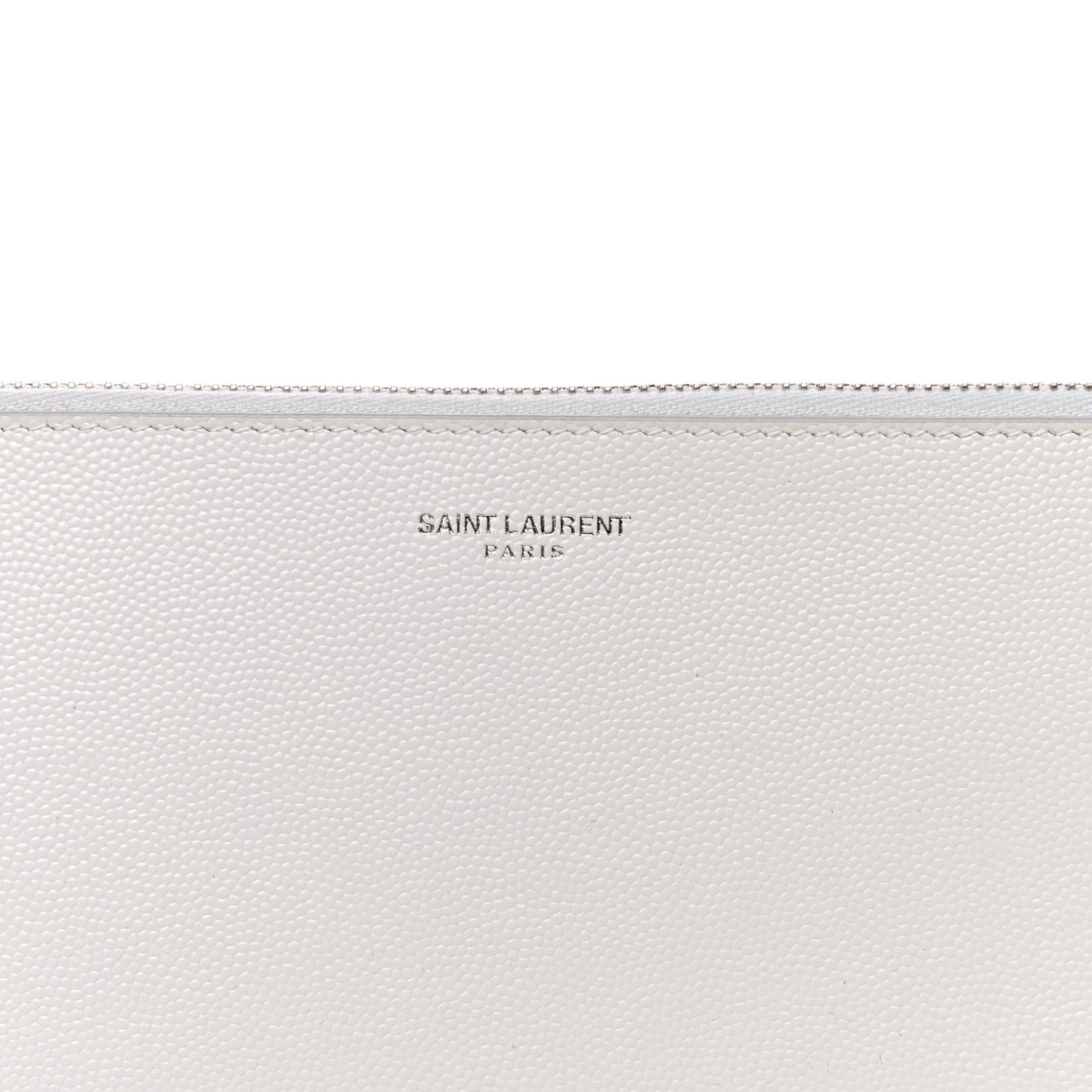 Grain de Poudre Zipped Document Holder White