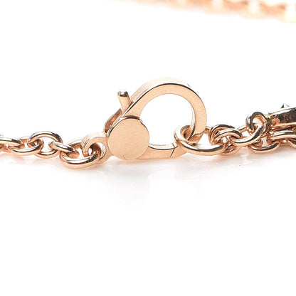 Hermes 18K Rose Gold Black Spinel Finesse Bracelet LG 4 of 6