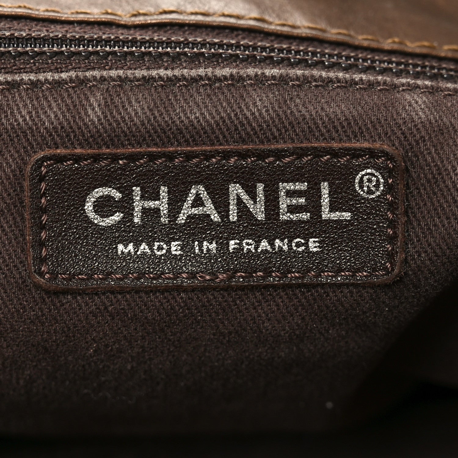 Chanel Metallic Aged Calfskin Large Shopping In Moscow Tote Bronze 6 of 10