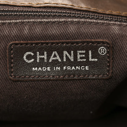 Chanel Metallic Aged Calfskin Large Shopping In Moscow Tote Bronze 6 of 10