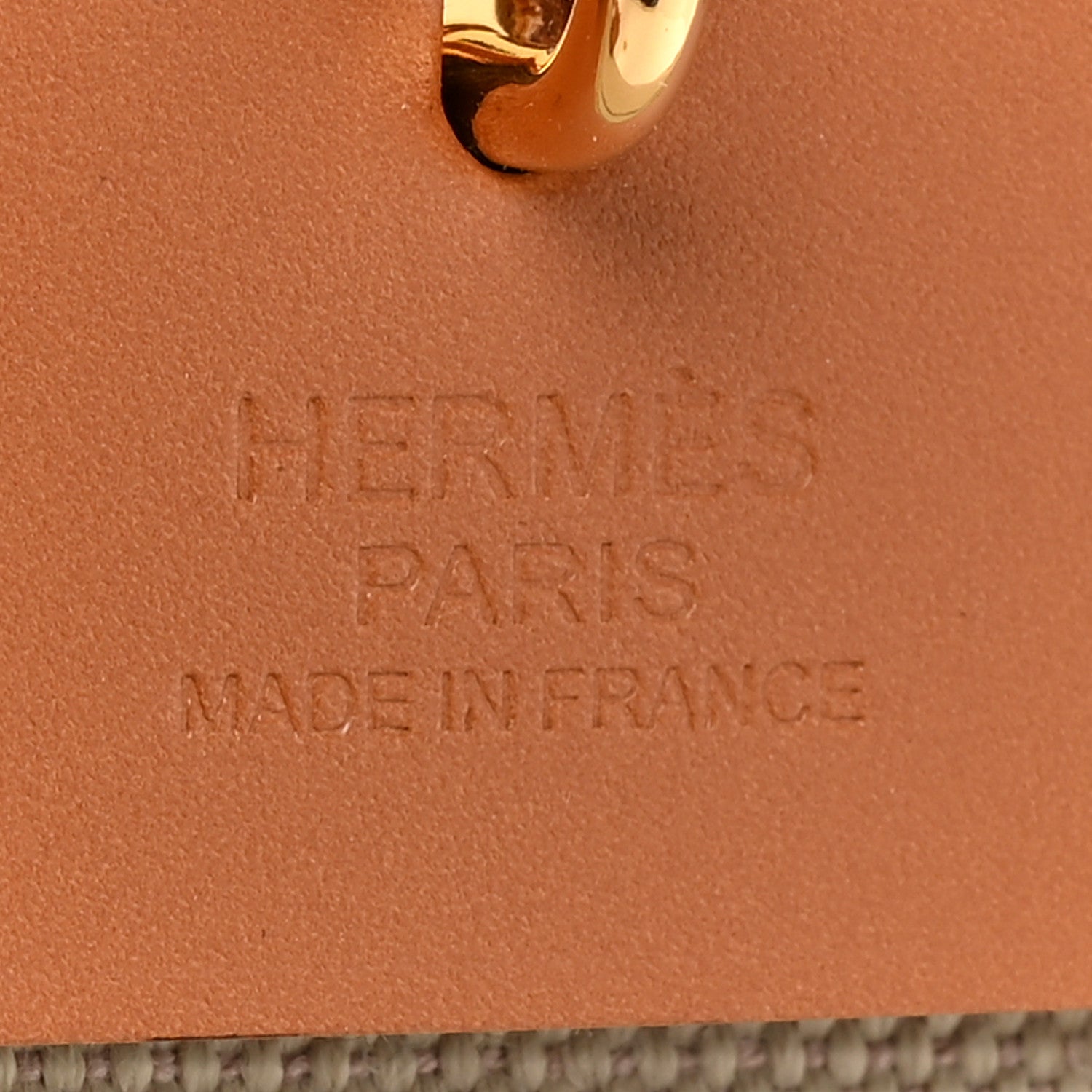 Hermes Military Toile Vache Hunter Herbag Zip Retourne 31 PM Beton Naturel 8 of 11