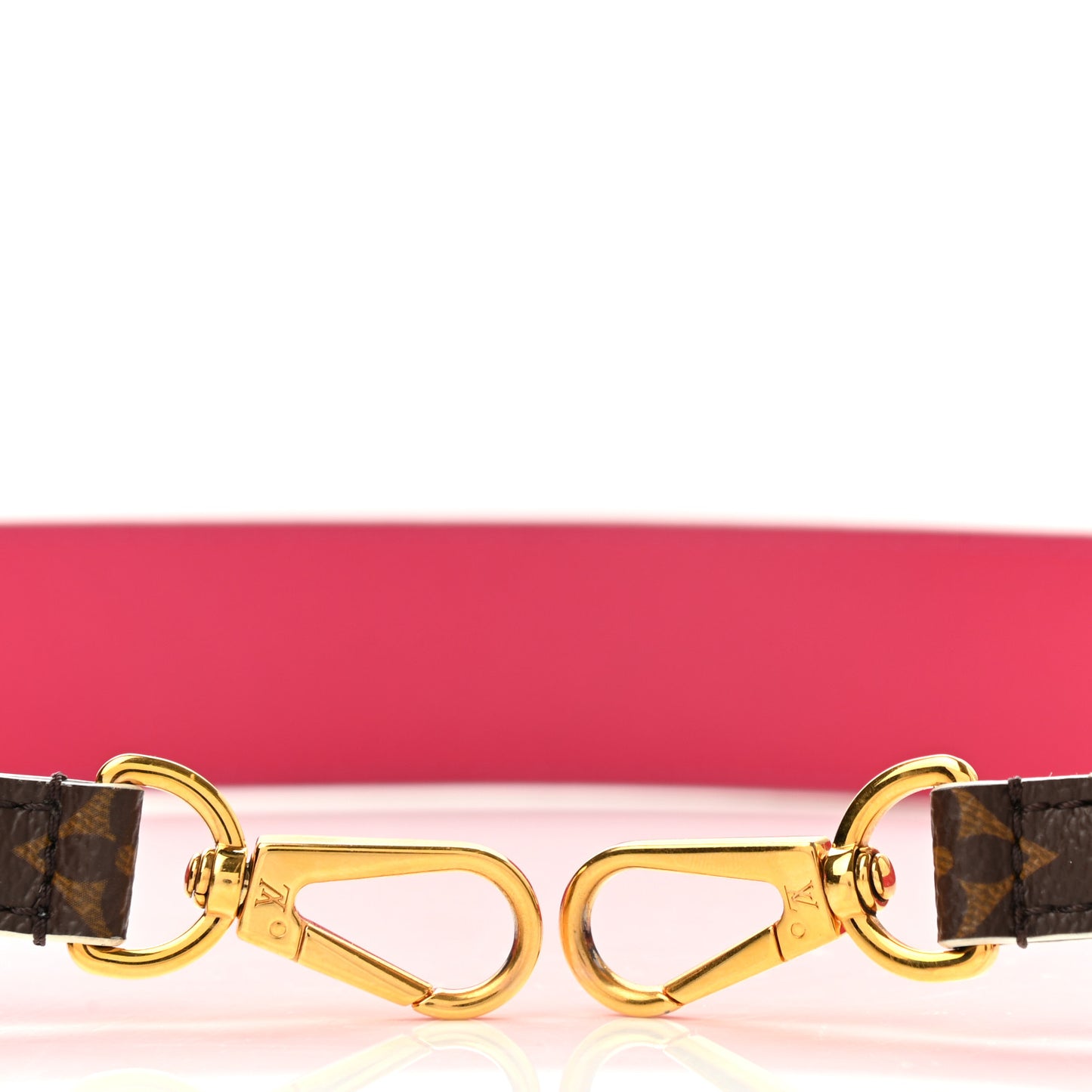 Monogram Bandouliere Shoulder Strap Hot Pink