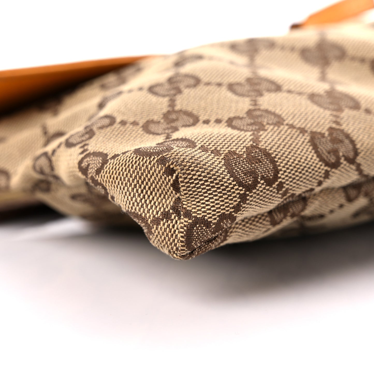 GG Monogram Web Double Pocket Belt Bag Yellow