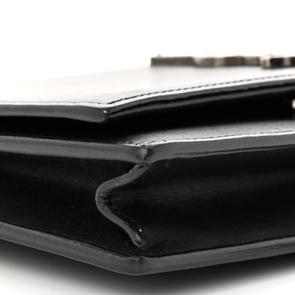 Saint Laurent Smooth Calfskin Classic Monogram Pins Kate Tassel Chain Wallet Black 8 of 14