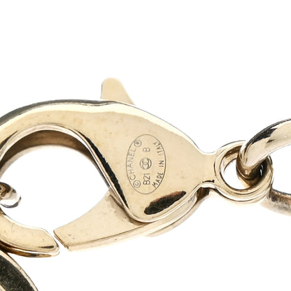 Chanel Metal Lambskin CC Square Choker Gold Black White 5 of 7