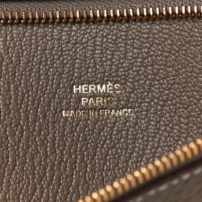 Hermes Togo Backpocket Pouch 30 Etoupe 6 of 10