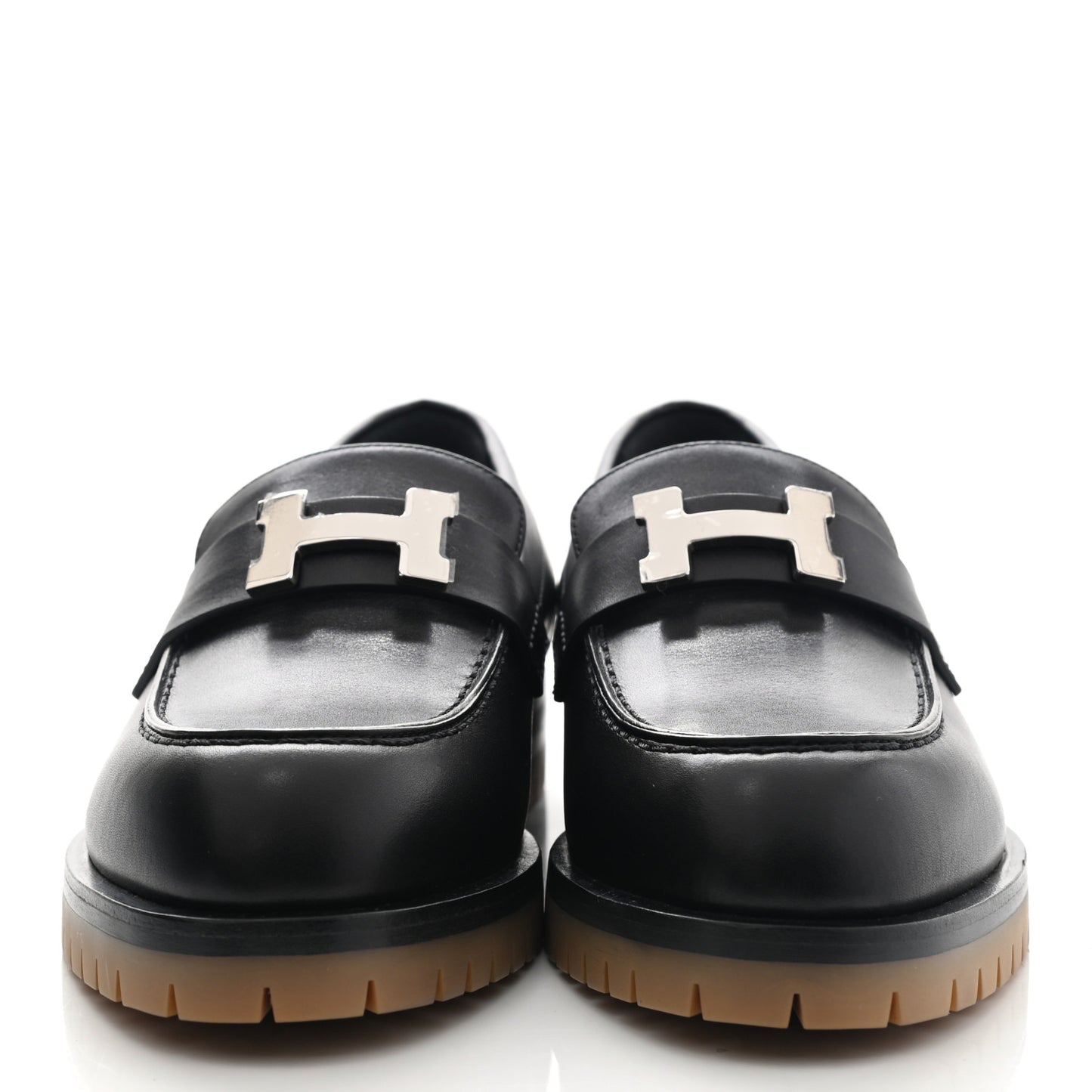 Calfskin Womens Faubourg Loafers 36.5 Black