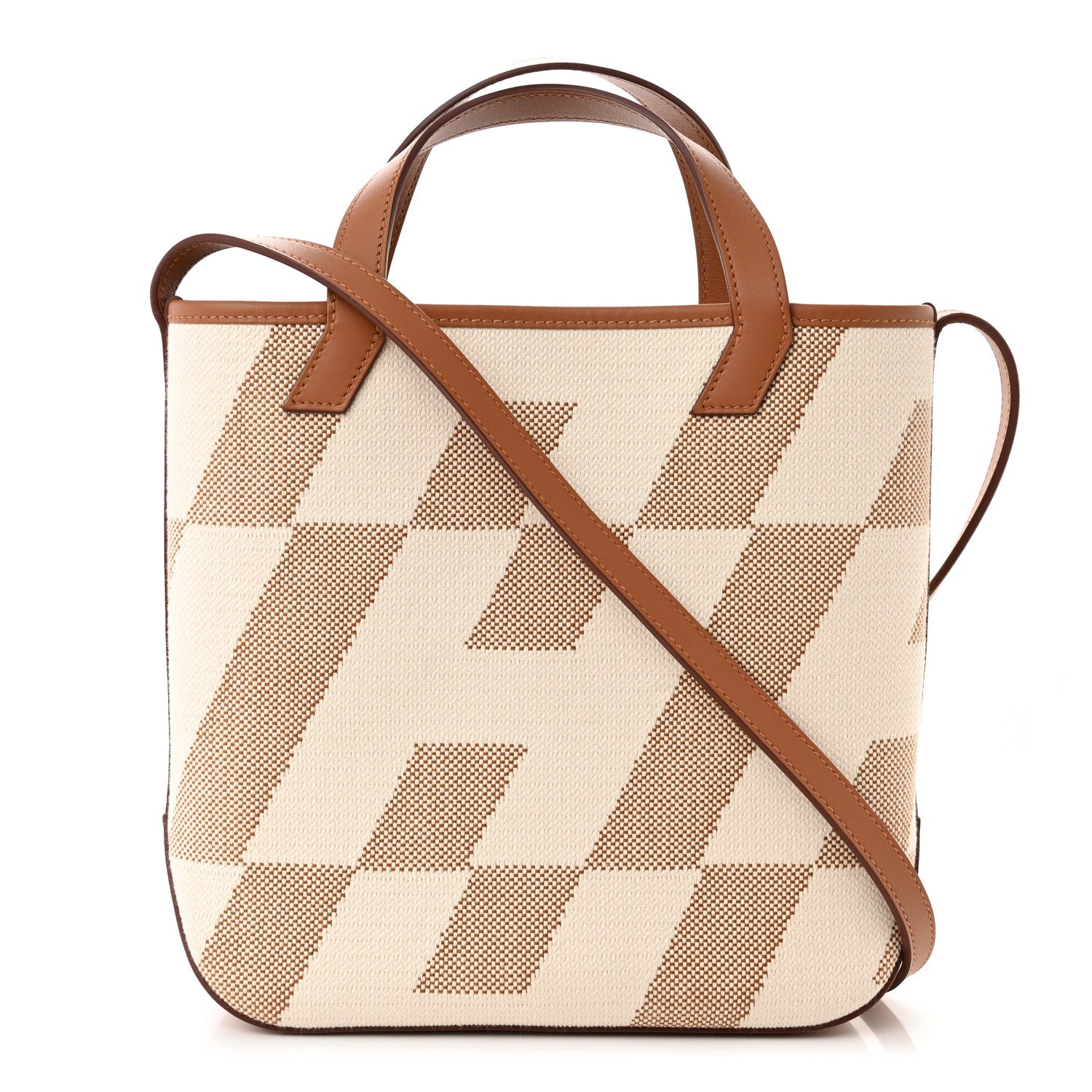 Hermes Swift Toile H Cabas H En Biais 27 Ecru Naturel Gold 1 of 11
