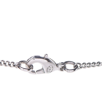 Chanel Baguette Crystal CC Pendant Necklace Silver 5 of 6