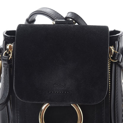 Chloe Suede Calfskin Mini Faye Backpack Black 11 of 11