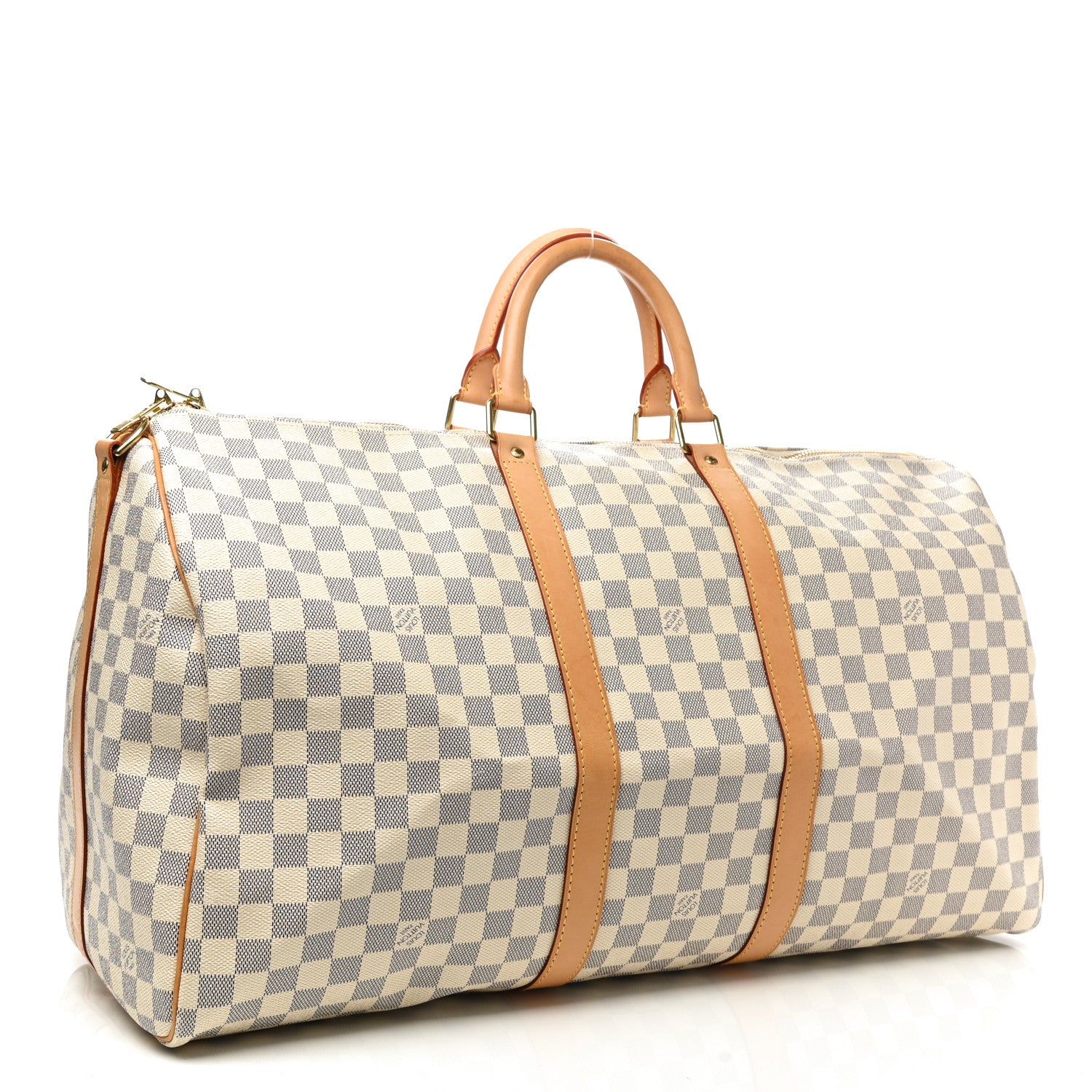 Louis Vuitton Damier Azur Keepall Bandouliere 55 3 of 11