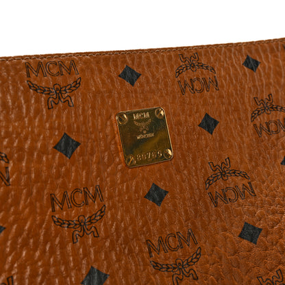 MCM Visetos Medium Zip Pouch Cognac 12 of 12