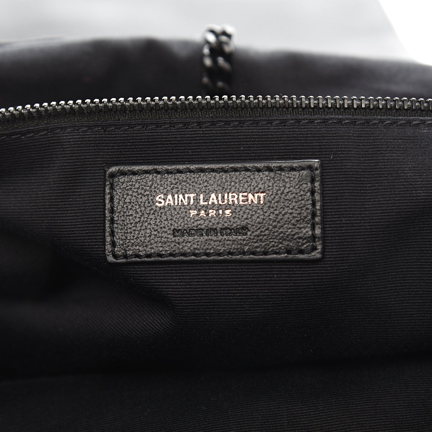 Vintage Lambskin Chevron Monogram Medium Nolita Black