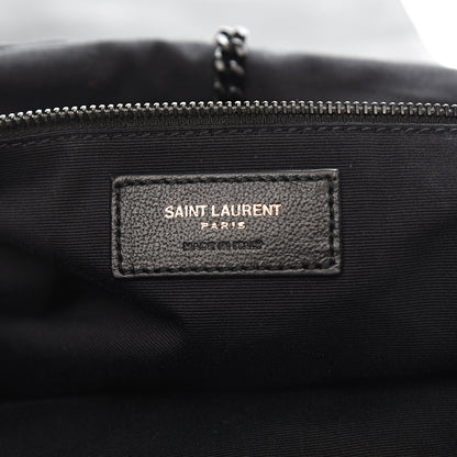 Saint Laurent Vintage Lambskin Chevron Monogram Medium Nolita Black 5 of 9