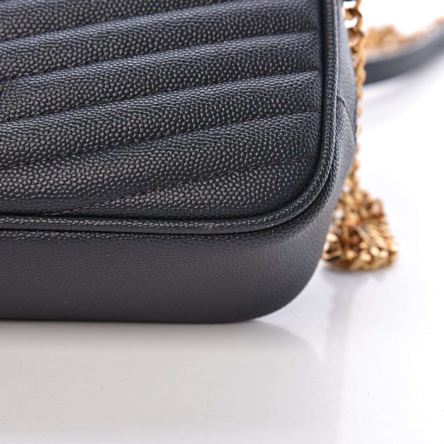 Grain De Poudre Matelasse Monogram Mini Lou Camera Bag Dark Smog