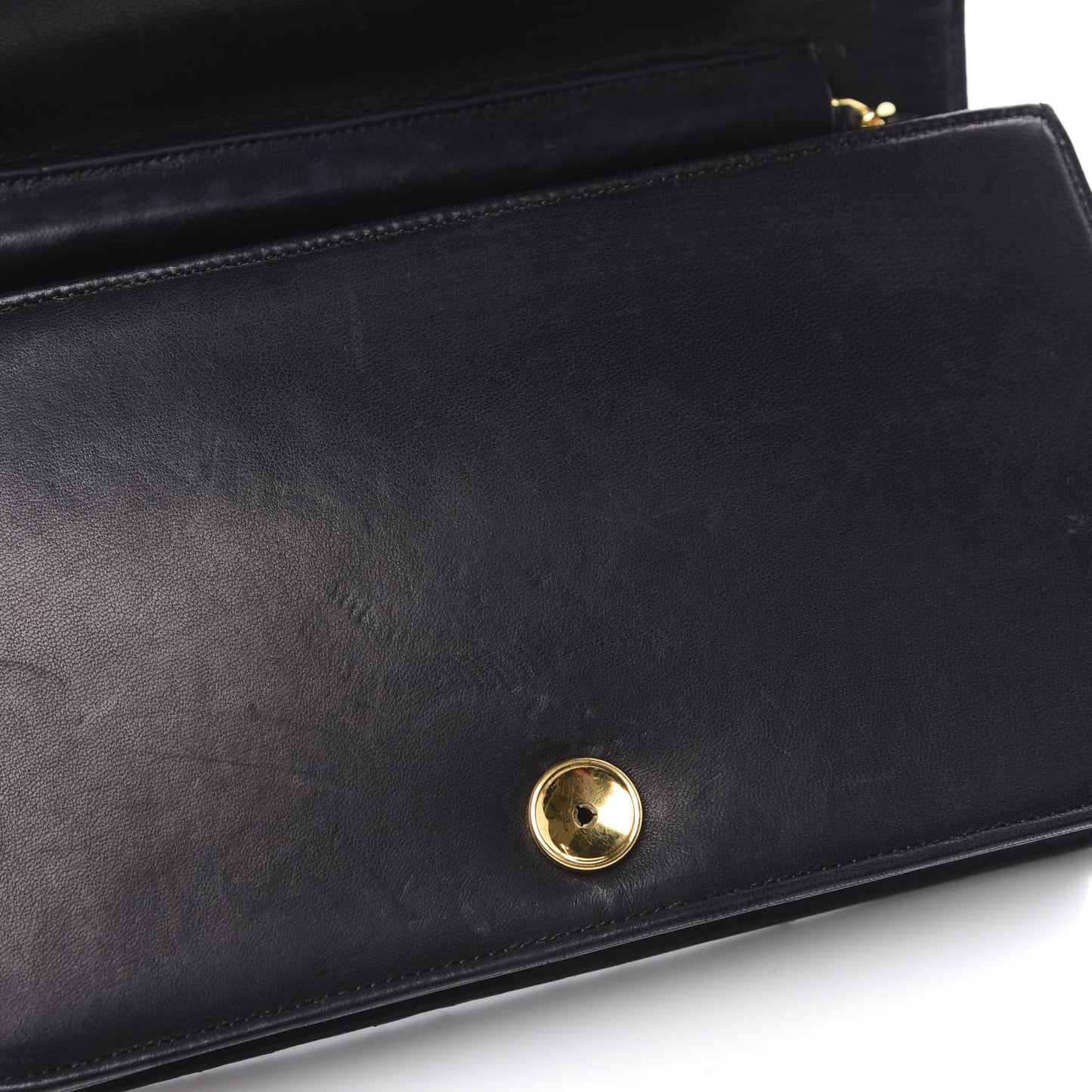 Lambskin Quilted Small Single Flap Black