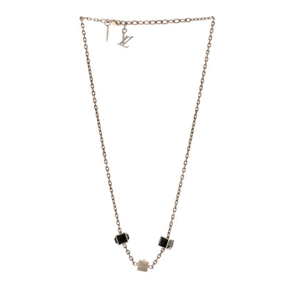 Louis Vuitton Swarovski Gamble Short Necklace Silver 2 of 4