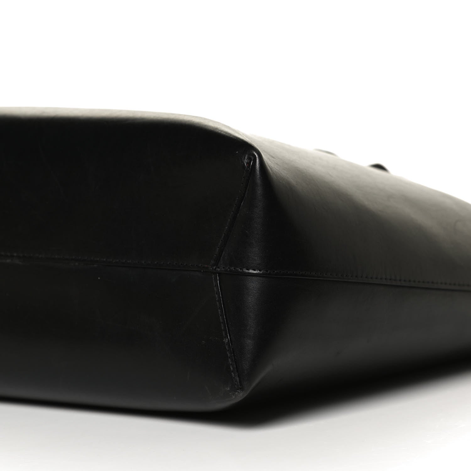 Mansur Gavriel Calfskin Small Shopping Tote Black Flamma 6 of 11