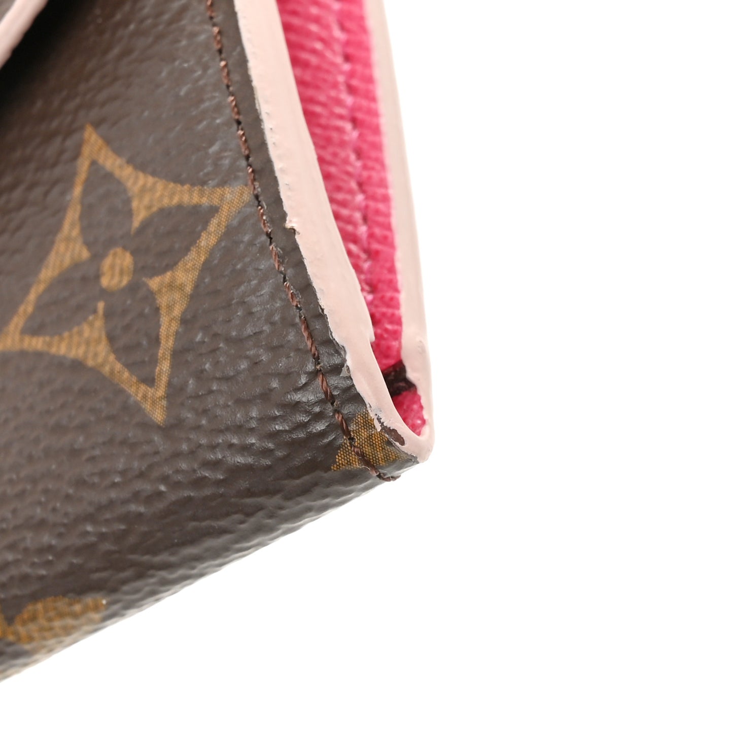 Monogram Bloom Flower Emilie Wallet Fuchsia
