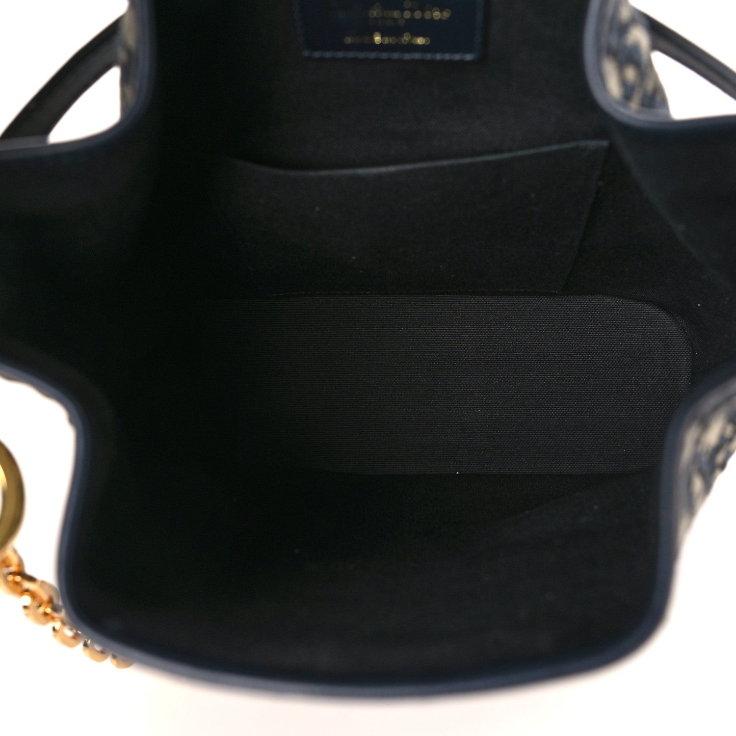 Christian Dior Oblique Medium C'est Chain Bucket Bag Blue 5 of 8