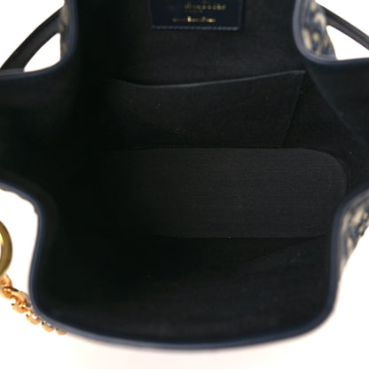 Christian Dior Oblique Medium C'est Chain Bucket Bag Blue 5 of 8