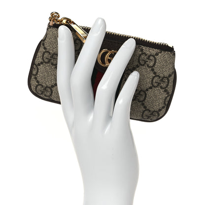 Gucci GG Supreme Monogram Web Ophidia Key Case Beige New Acero 2 of 8