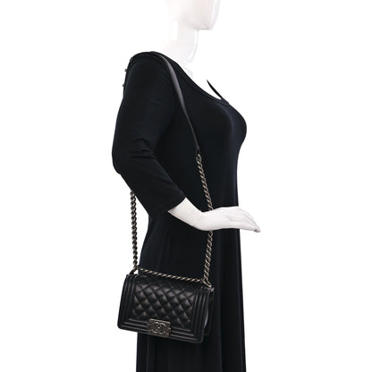 Chanel Caviar Quilted Small Boy Flap Black 2 of 10