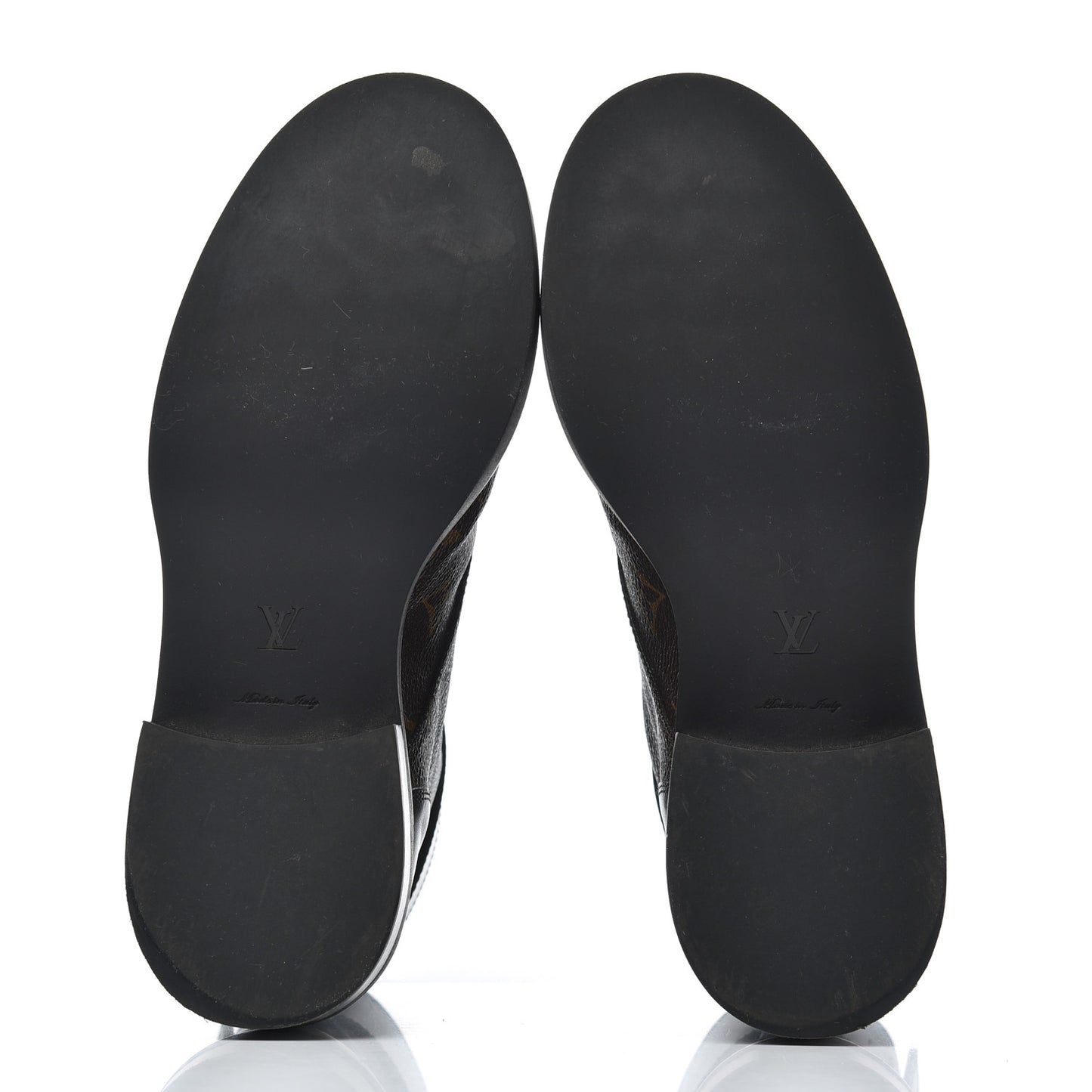 Monogram Calfskin Wonderland Flat Ranger Boots 36 Black