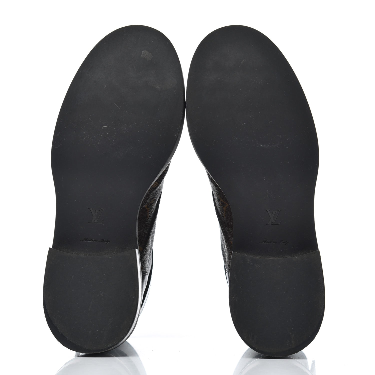 Louis Vuitton Monogram Calfskin Wonderland Flat Ranger Boots 36 Black 5 of 22