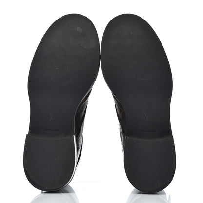 Louis Vuitton Monogram Calfskin Wonderland Flat Ranger Boots 36 Black 5 of 22