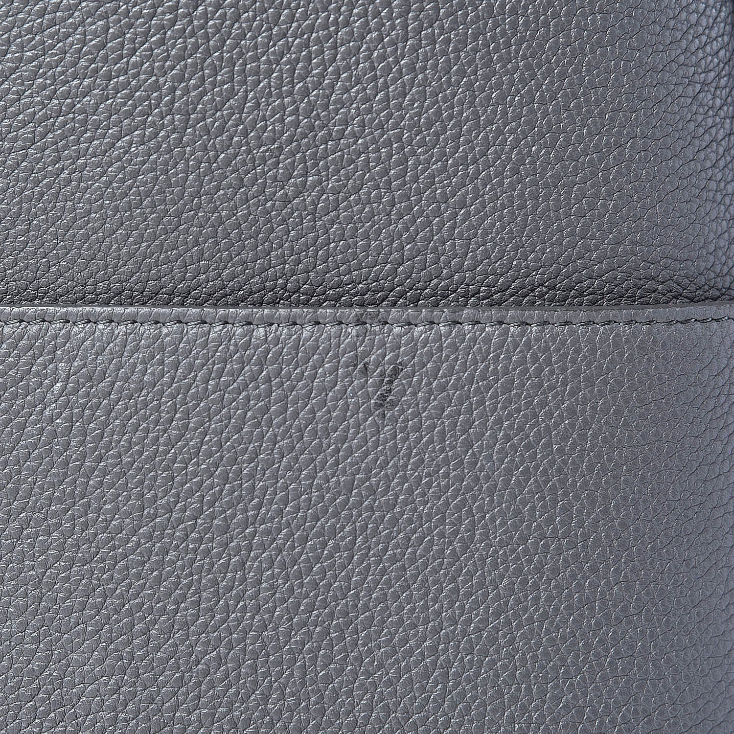 Celine Soft Grained Calfskin Sangle Bucket Bag Storm 20 of 23