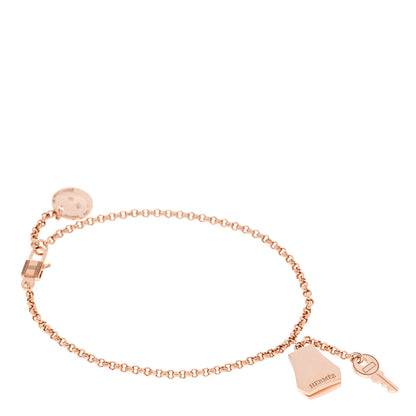 Hermes 18K Rose Gold PM Kelly Clochette Bracelet SH 1 of 4