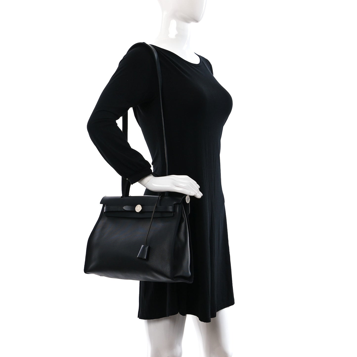 Toile H Berline Vache Hunter Herbag Zip PM 31 Black Ecru