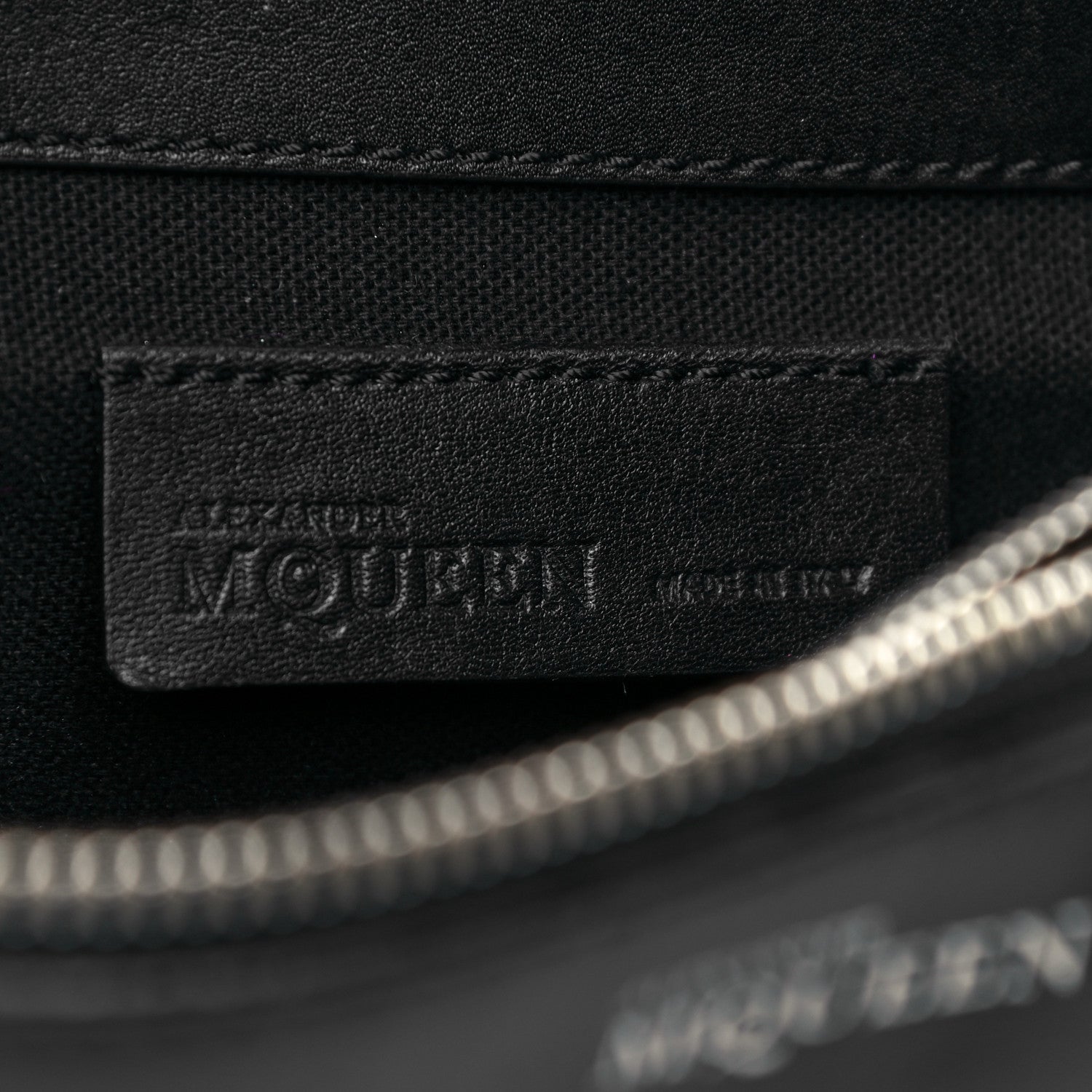 Alexander McQueen Calfskin Studded Small Padlock Crossbody Bag Black 9 of 21