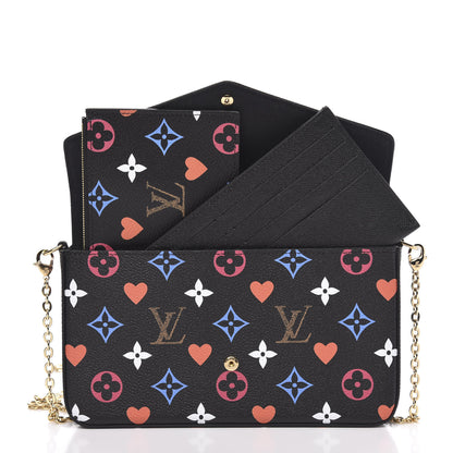 Louis Vuitton Game On Felicie Chain Wallet Black 6 of 9