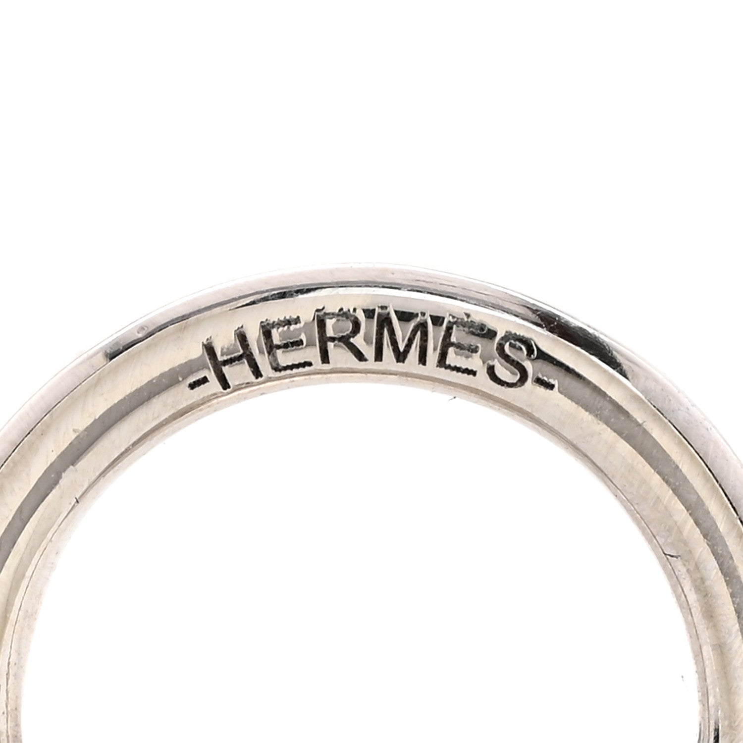 Hermes Palladium Permabrass Charms Mors a Jouet Scarf Ring 3 of 5