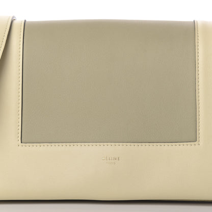 Celine Shiny Smooth Calfskin Medium Frame Shoulder Bag Chalk Mastic 9 of 9