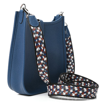 Hermes Taurillon Clemence Zigzag Evelyne TPM Deep Bleu Bleu Zellige Indigo Black 3 of 10