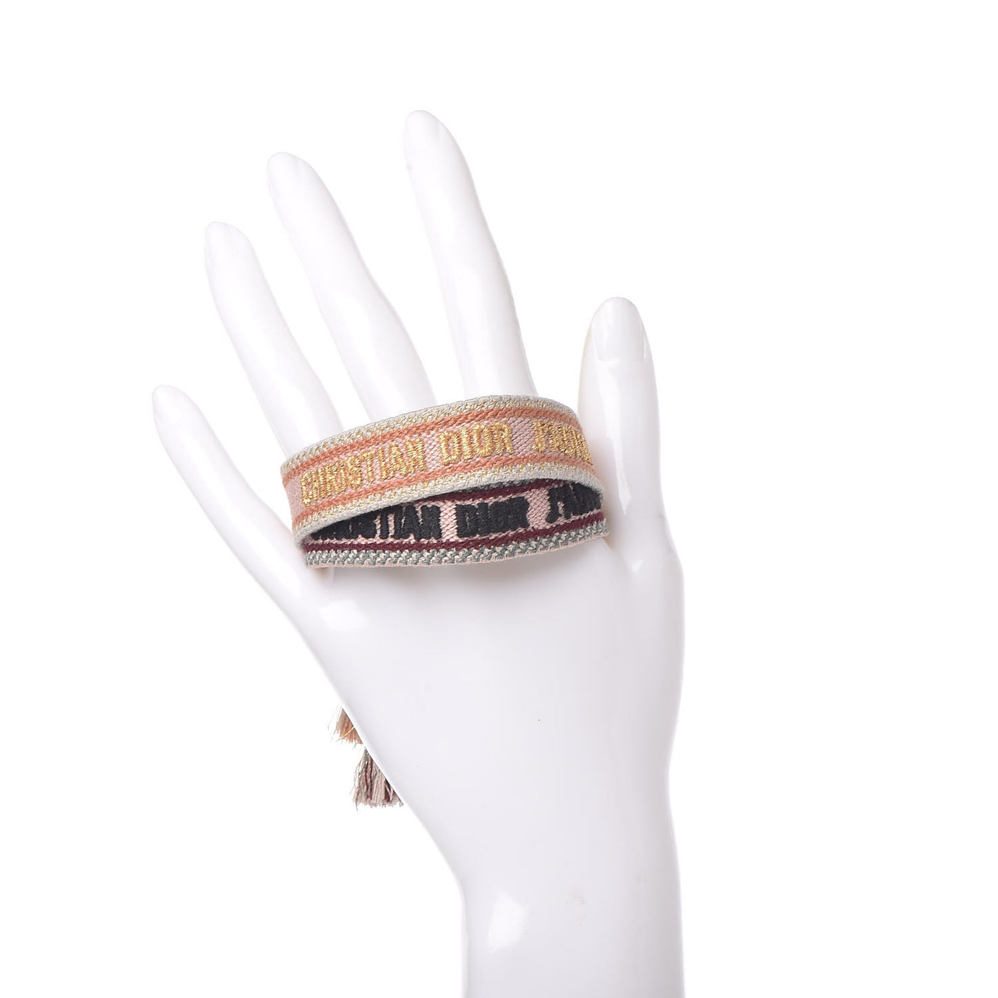 Woven Cotton J'Adior Friendship Bracelet Set Nude