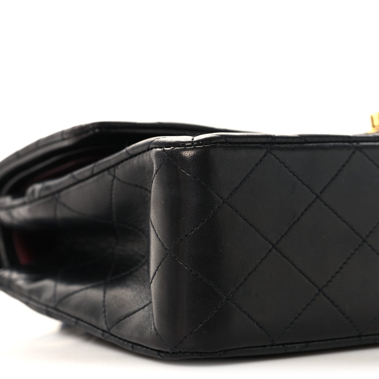 Chanel Lambskin Quilted Medium Double Flap Black 9 of 11