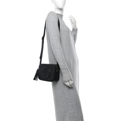 Gucci Sakai Be Green Calfskin Diagonal Stitched Small Blondie Shoulder Bag Black 2 of 11