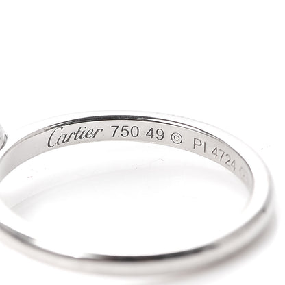 Cartier 18K White Gold Diamond D'Amour Heart Ring 49 5 4 of 5