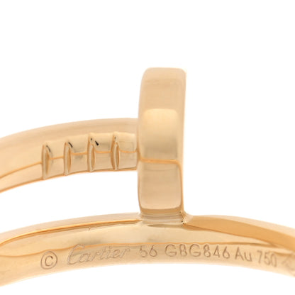 Cartier 18K Yellow Gold Juste Un Clou Ring 56 7.5 4 of 5